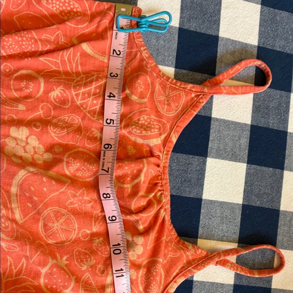 241 Cat & Jack Orange or Blue Printed Girls Tank Top - Picture 7 of 13